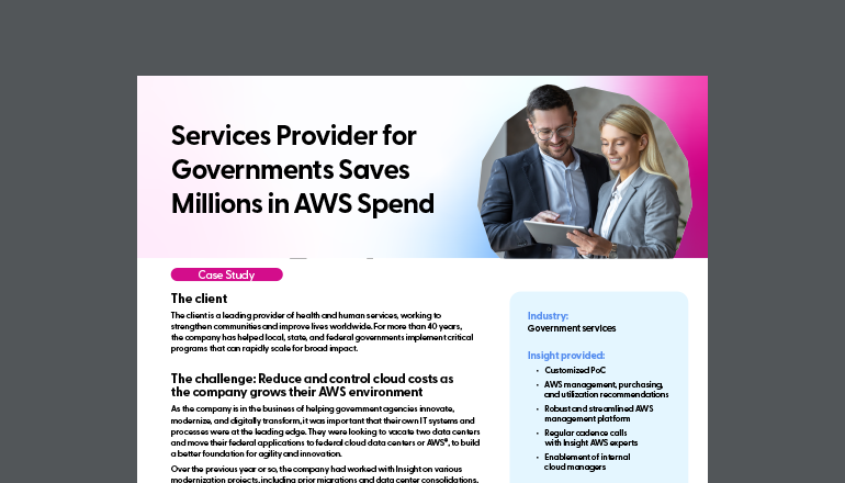 Article Services Provider for Governments Sees Significant Savings in AWS Spend Image