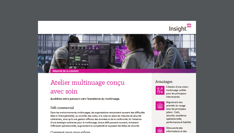 Article Un atelier multinuage conçu avec soin Image