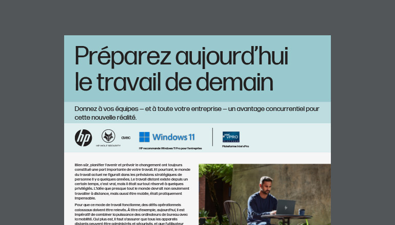 Article Préparez aujourd’hui le travail de demain Image