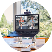 professional sharing thoughts and ideas