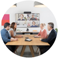 Team having a business meeting