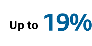 Up to 19%