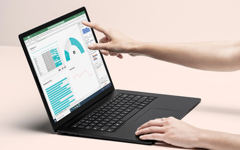 Surface Laptop on table