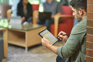 Young Students on Tablets