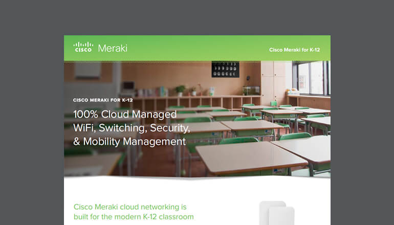 Article Solution Brief: Cisco Meraki for K-12 Image