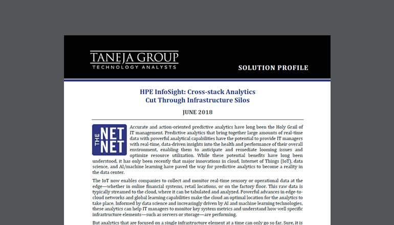 Article HPE InfoSight: Cut Through Infrastructure Silos Image