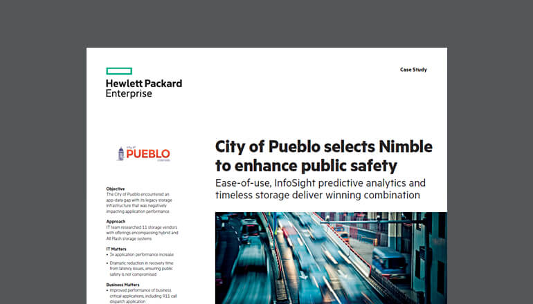 Article HPE Nimble Public Safety Case Study Image