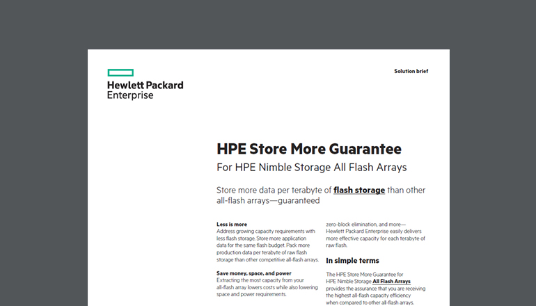 Article HPE 3PAR: Optimized for Flash Image