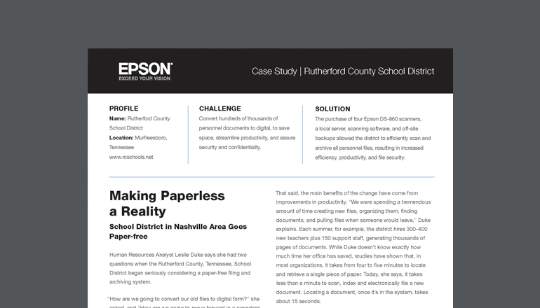 Article Making Paperless a Reality Image