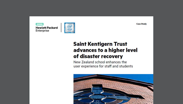 Article Saint Kentigern HPE SimpliVity Case Study Image