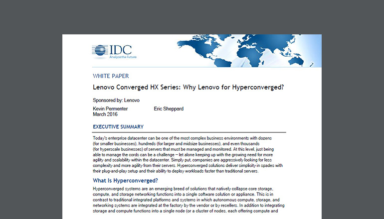 Article Why Lenovo For Hyperconverged? Image