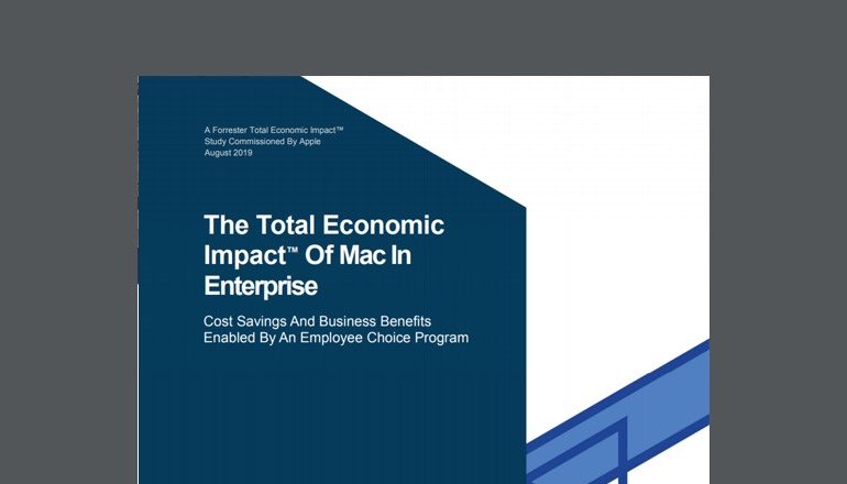 Article Total Economic Impact du Mac en entreprise Image