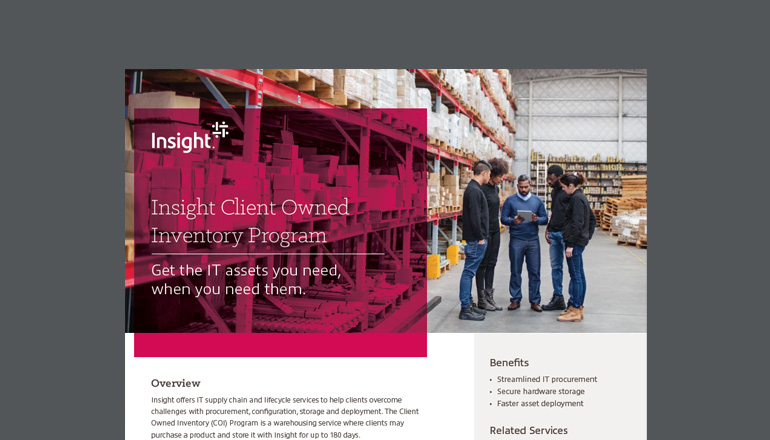 Article Programme d’inventaire appartenant  au client (COI) d’Insight  Image