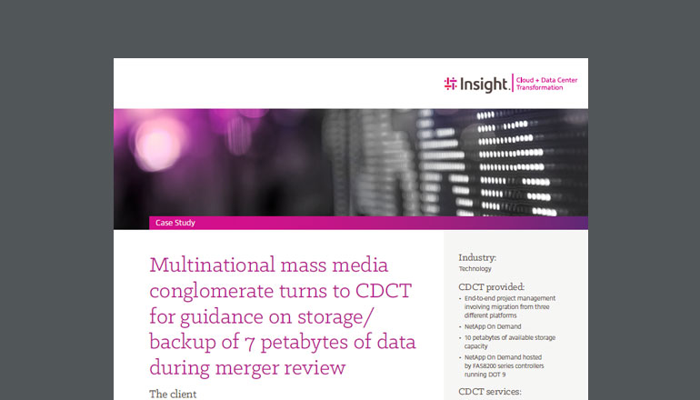 Article Media Conglomerate Supports Merger With 7 Petabyte Storage and Backup Solution  Image