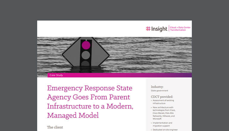 Article Emergency Response State Agency Goes From Parent Infrastructure to a Modern, Managed Model Image