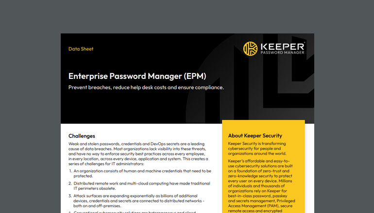 Article Enterprise Password Manager (EPM) Image