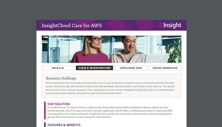 Article InsightCloud Care for AWS | Optimize Cloud  Image