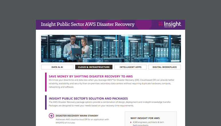 Article Insight Public Sector AWS Disaster Recovery  Image