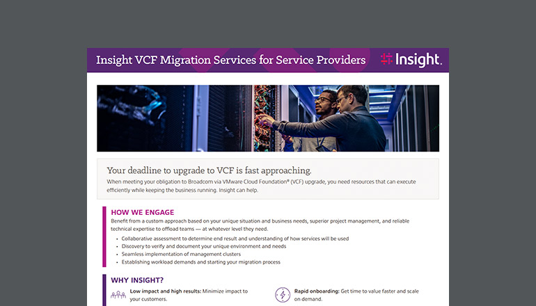 Article Insight VCF Migration Services for Service Providers  Image