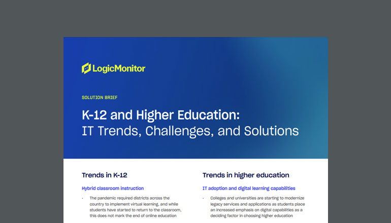 Article K–12 and Higher Education: IT Trends, Challenges, and Solutions Image