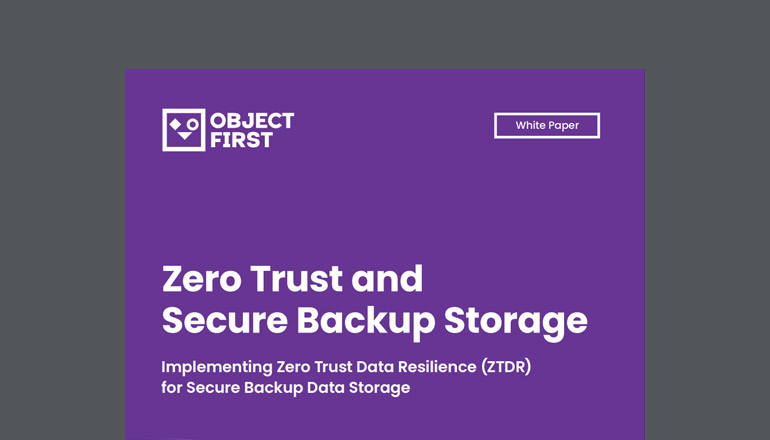 Article Zero Trust and Secure Backup Storage Image