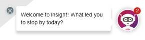 Insight Virtual Agent found on landing page