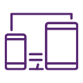 Illustrated icon of peoples hands locked together to form a circle. Shop software, hardware and cloud products