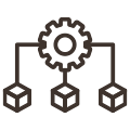 Modern IT infrastructure icon