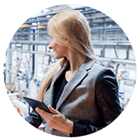 Project manager oversees global operations and deployment in warehouse