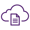 Cloud licensing icon