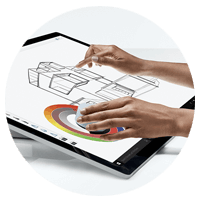 Surface Dial in use