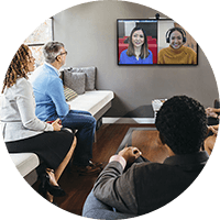 Group teams meeting