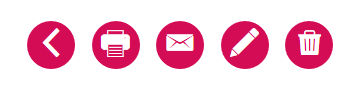 Icons for quote details: Back; Print; EMail; Edit; Delete