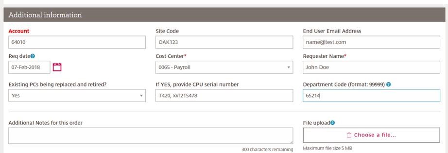 Client Defined Fields