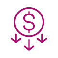 Cost reduction icon
