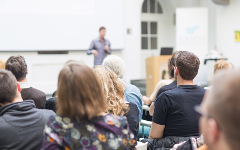 Flexibility to accommodate any device Students in lecture theatre