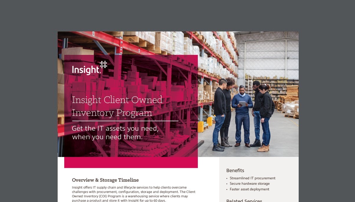 Cover view of Client-Owned Inventory Program datasheet