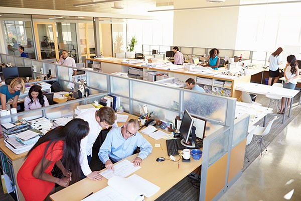 View iside an office environment