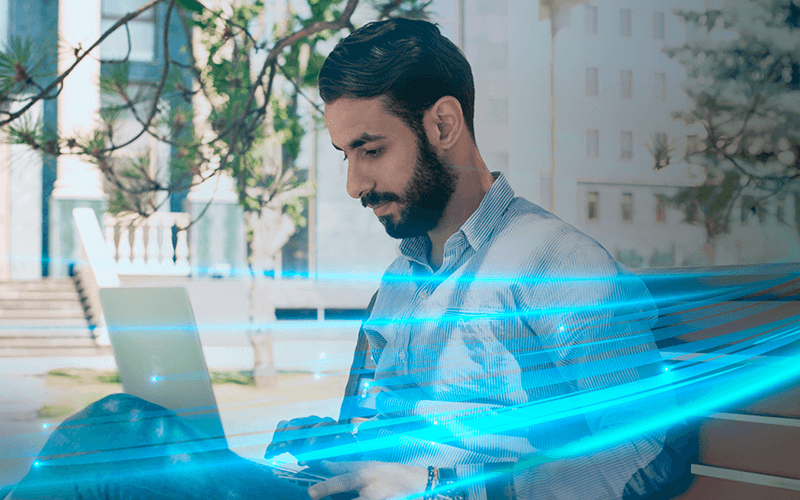 Dell Technologies provides a wide range of choices for private Professional working on his laptop