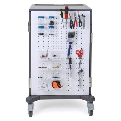 Charge, store and transport up to 36 mini-laptops and tablets Ergotron basic charging cart