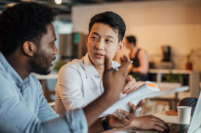 We’ll help you find the best-fit tools for monitoring your IT environment. Business team have discussion in secure modern office