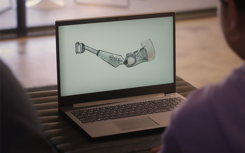 Lenovo ThinkBook being used for design