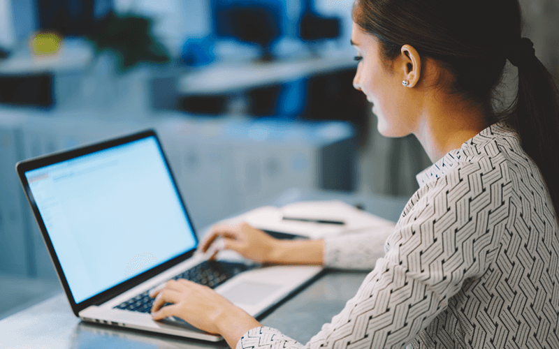 Adobe VIP for Acrobat® DC provides desktop and mobile users with continuous access to vital apps Women typing on laptop keyboards