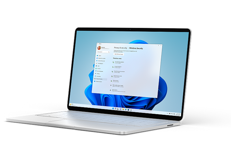 microsoft-windows-11-security-display Experience new levels of productivity with Windows 11 for any business size.