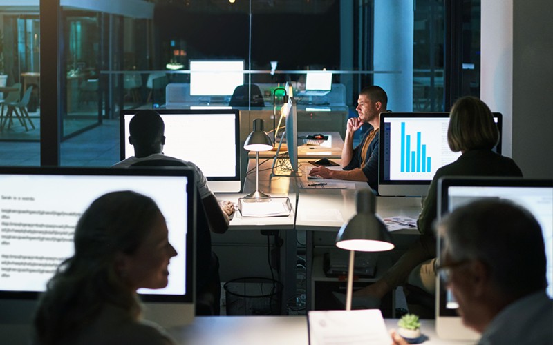 Protect your assets as you grow with security that aligns with your business Business professionals planning an IT security strategy