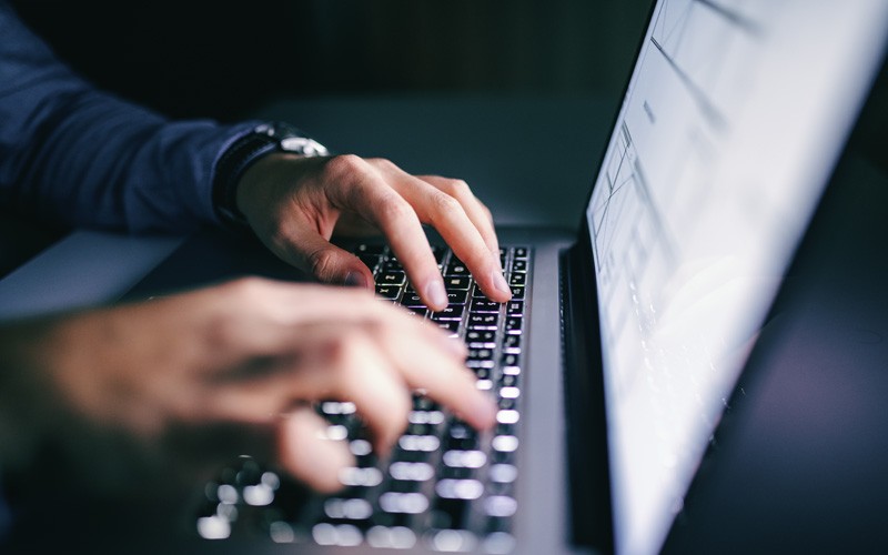 You gain a modernized network that addresses emerging protection needs Close up of hands typ