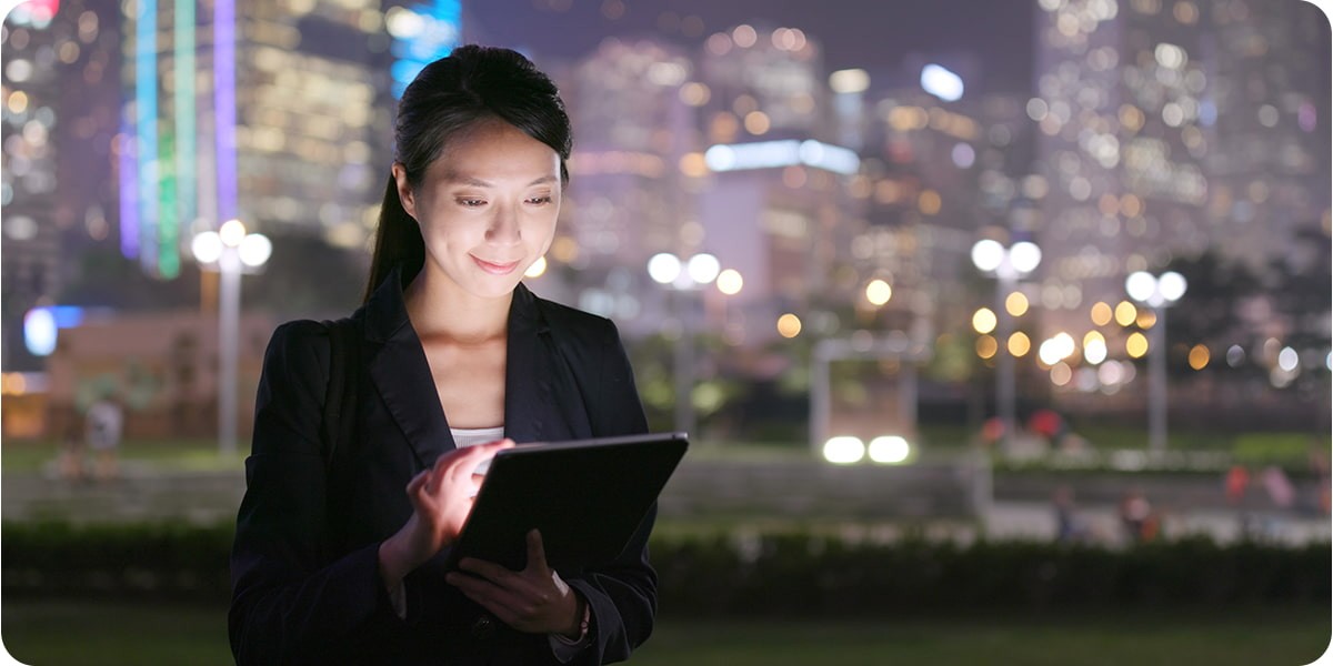 Manage every aspect of your IT ecosystem all in one place Business professionals use laptop to procure technology products