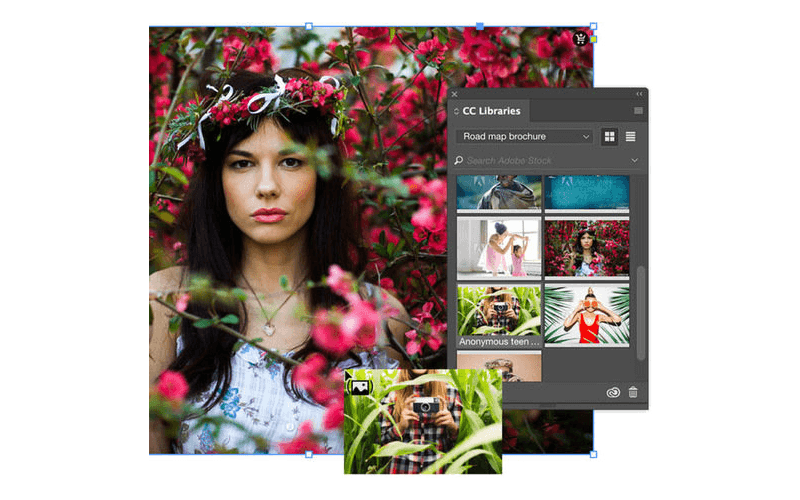 With Adobe Stock, Creative Cloud gives you the flexibility to draft brand-new visuals Adobe Stock creative graphic