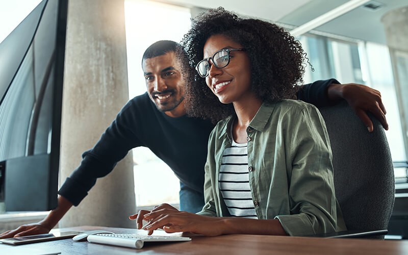 Conversations around Converged and Hyperconverged Infrastructure Professionals working on a desktop