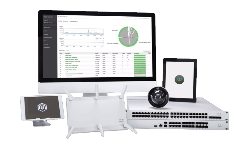 Your network operations just got simpler with the Cisco Meraki® centralized dashboard. Cisco Meraki product line